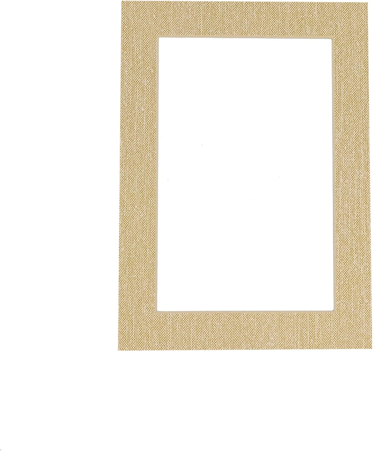 Pack of 25 Acid Free 11x14 Mats Bevel Cut for 8.5x11 Photos - Fresh Linen Canvas Precut Matboards With Backing Boards and Clear Photo Mat Bags For Pictures, Photos, Framing - 4-ply Thickness
