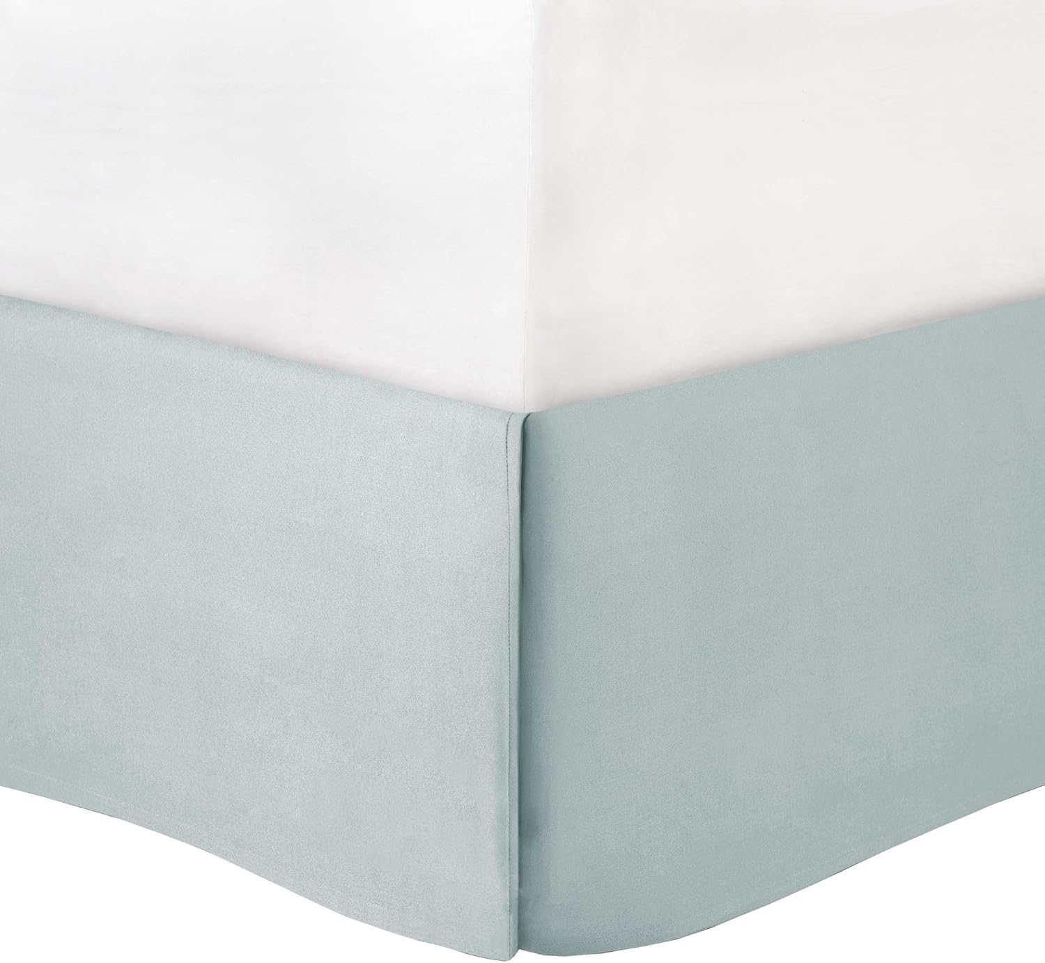 Madison Park Laurel Cal King Size Bed Comforter Set Bed In A Bag - Seafoam , Wrinkle Tufted Pleated – 7 Pieces Bedding Sets – Faux Silk Bedroom Comforters