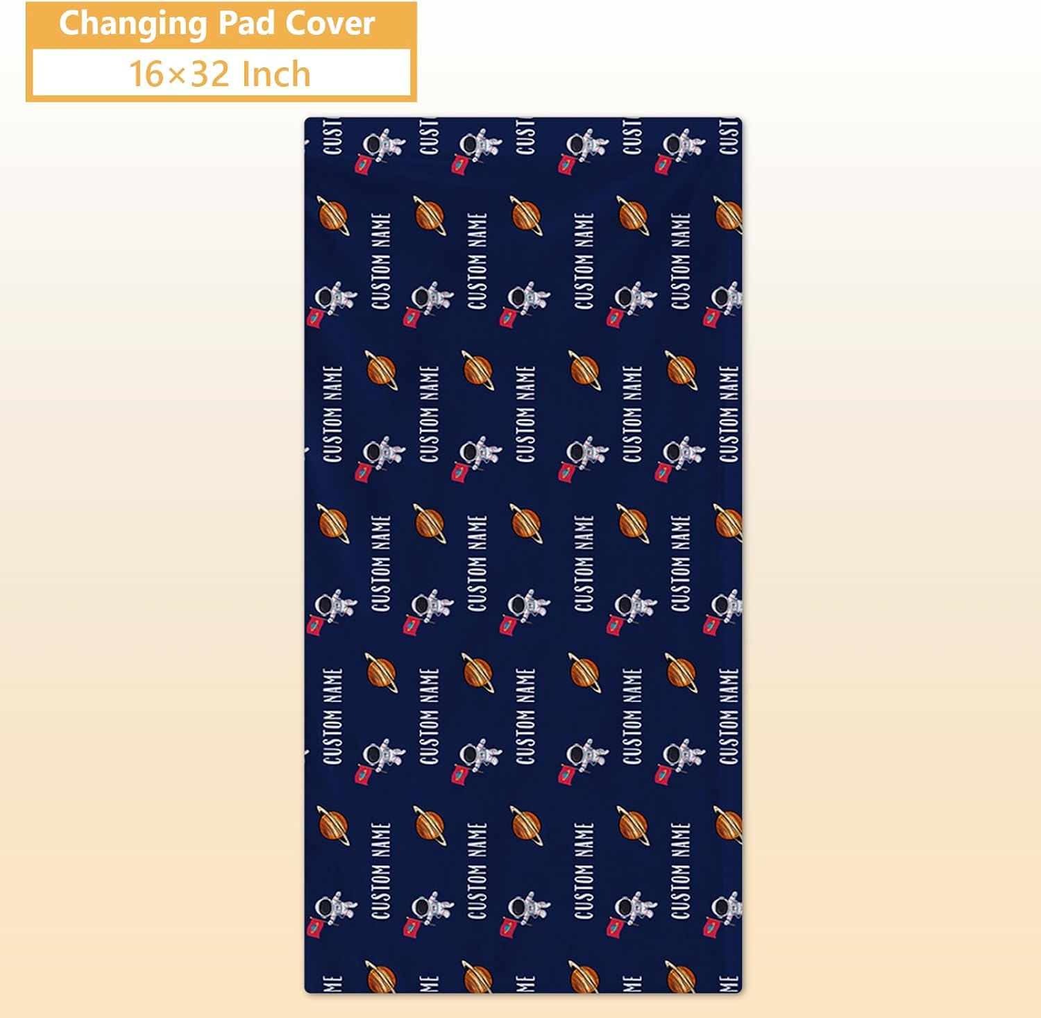Terwex Personalized Crib Bedding Set, 5 Pcs Custom Nursery Bedding Sets with Name, Infant Bedding Set for Baby Boys, Blue Astronaut Double Layer Baby Crib Set, Babies Toddlers Kids Customized Gifts