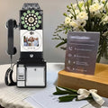 Audio Guest Book Wedding Phone, Audio Video Guestbook Phone Wedding Guest Booth, Customized Message, Can Record for 6-7 Hours, Party Friend Blessing Voice Video Message,Black-32GB