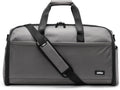Halfday Convertible 2-in-1 Premium Garment Duffel Weekender Bag 45L: Wrinkle-Free Travel (Hanging Suit Compartment, Shoe Pockets, Trolley Sleeve), Balistic Nylon Carry-on, Ash