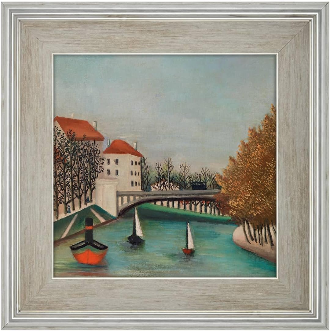 Cardinali Plein Aire Silver 11x14 Open Back Frames for Canvas Art- Box of 4, 3' Wide Moulding w/Raised Edge -No Glass or Backing - 1/2' Rabbet Depth- Timeless Picture Frame for Canvas - Made in USA