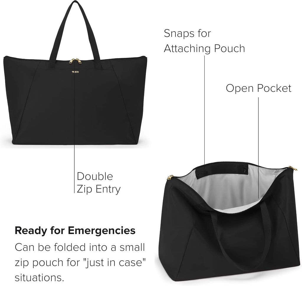 TUMI Just In Case Tote - Packable Travel Tote Bag for Women & Men - Carry Travel Accessories Easily