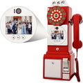 Audio Guest Book Phone,Record Guest Messages,Retro Audio Guestbook for Wedding,Baby Shower Message Voicemail,Save the Congratulations of Relatives and Friends,Red