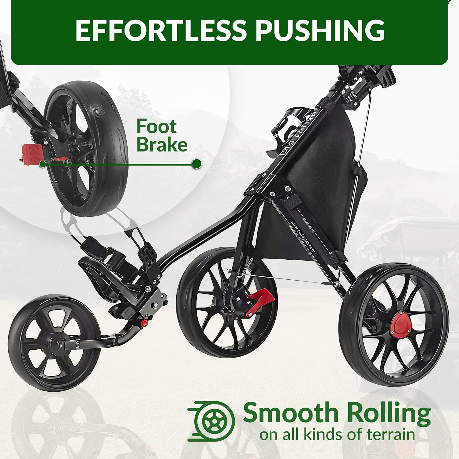 Caddytek Golf CaddyLite 11.5 V3 Superlite Deluxe Push Cart