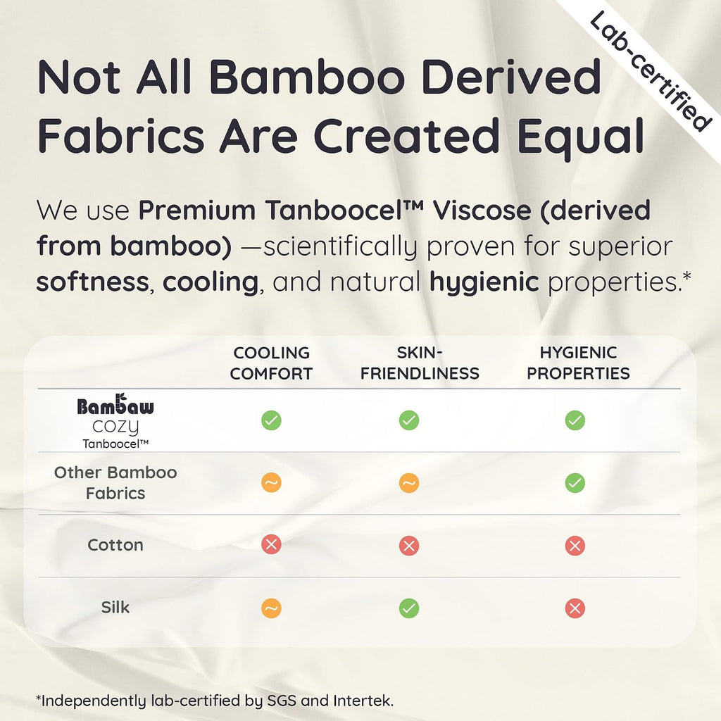 Bambaw King Sheet Set 6pcs – 100% Viscose Derived from Bamboo Sheets King Size Deep Pocket, Fits Up to 16'' with Elastic Corner Straps, Soft Cooling Sheets for Hot Sleepers (Sea Glass)