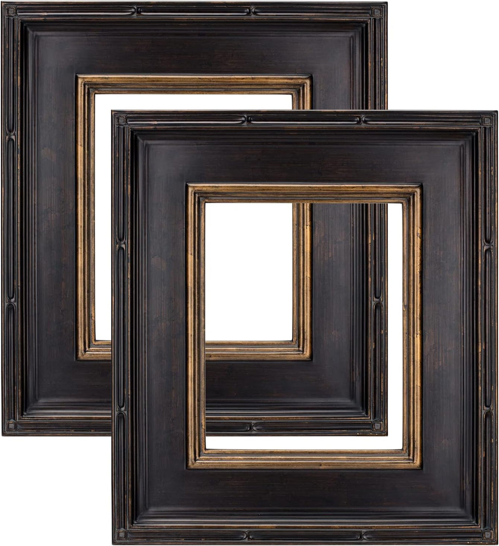 Creative Mark Picture Frame, Museum Collection Black & Gold Plein Aire, 5x7 inches, 2 Count