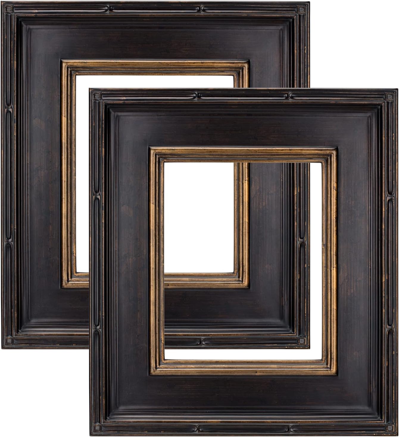 Creative Mark Picture Frame, Museum Collection Black & Gold Plein Aire, 5x7 inches, 2 Count