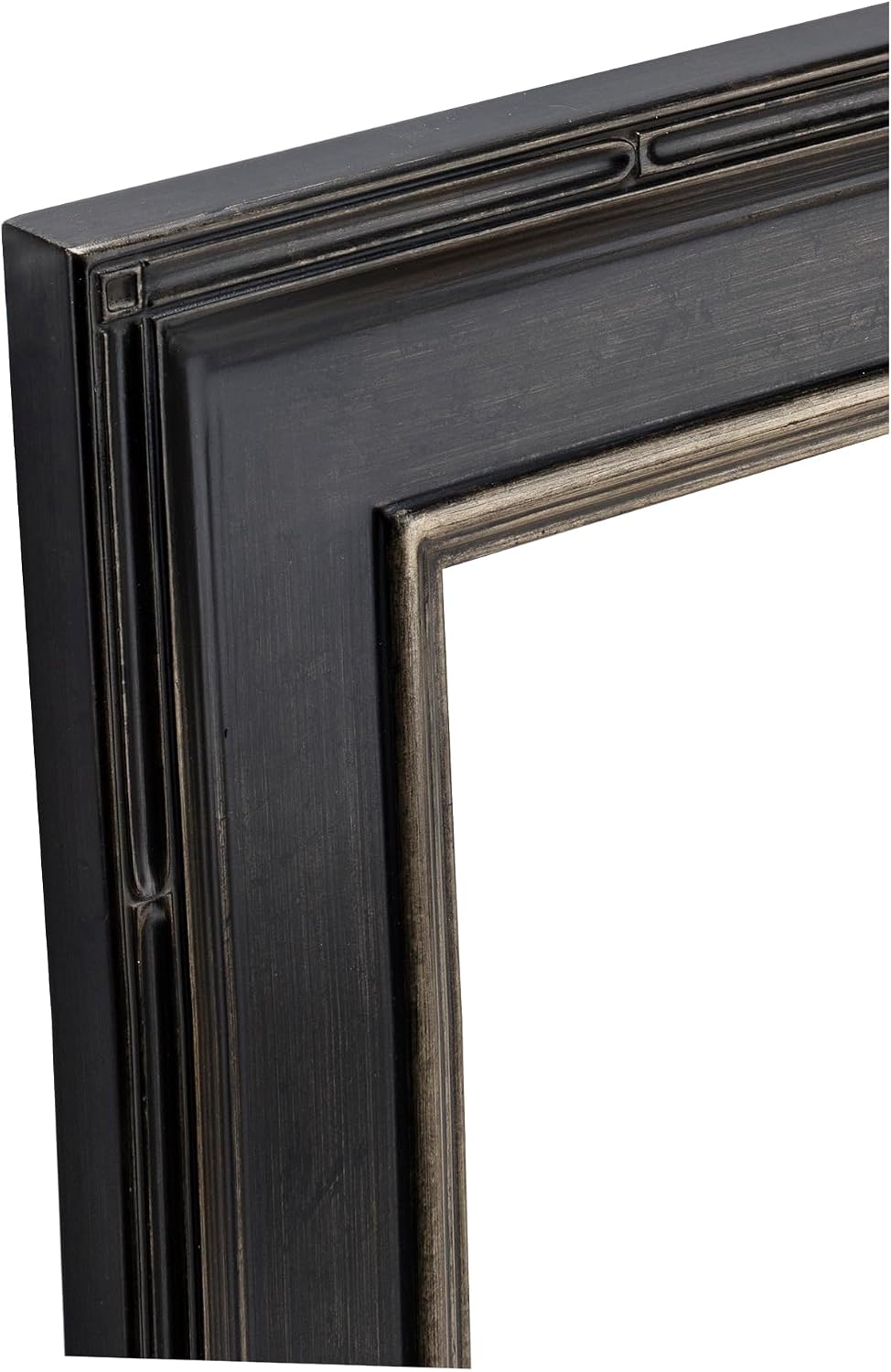 Creative Mark Museum Plein Aire Ornate Picture Frame - 11x14 - Antique Black W/Silver - Pack of 2, High-End Antique Style Frames - Open Back with No Glass or Backing