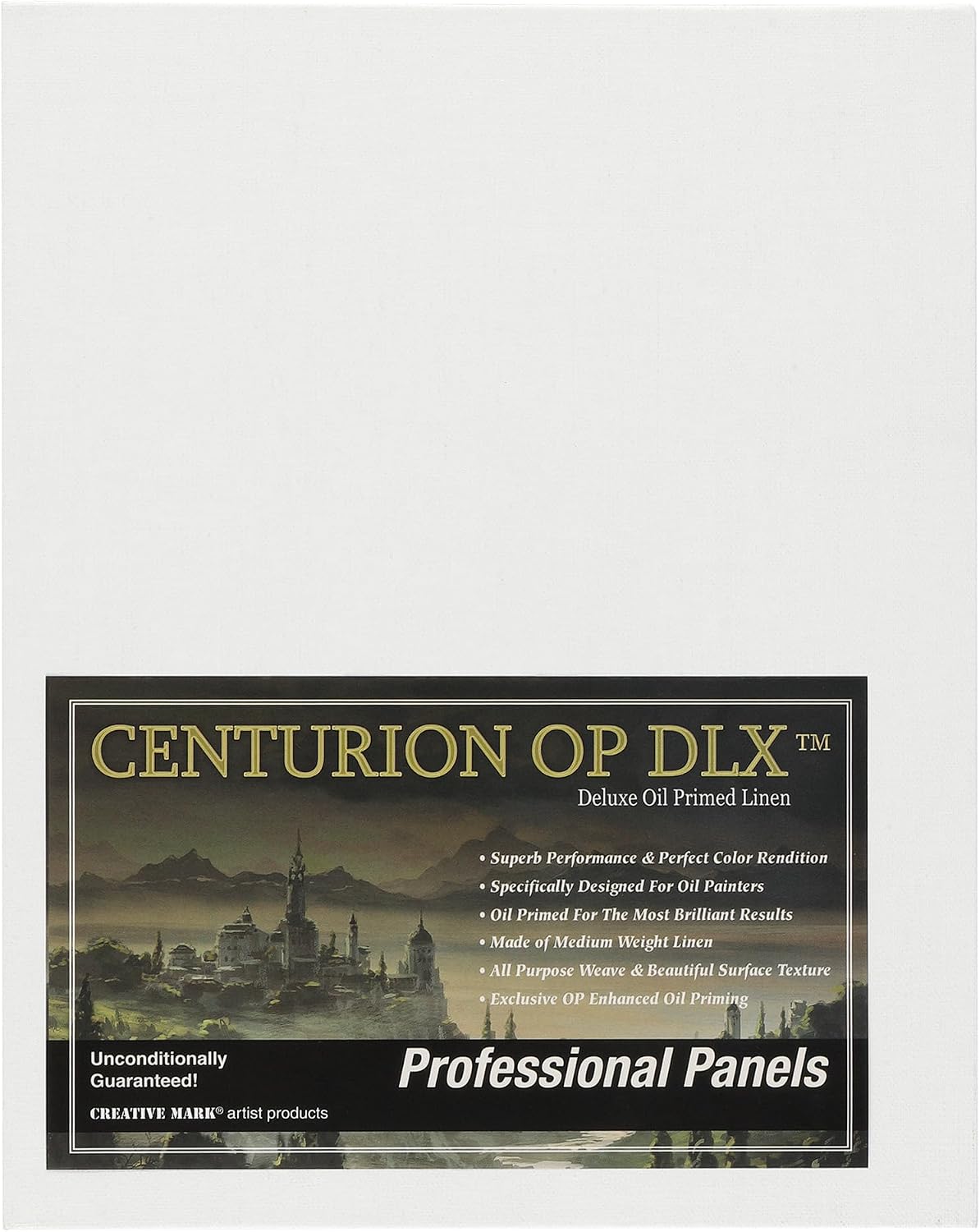 Centurion Deluxe Oil Primed Linen Panel 3'x5' - 72 Panels - Art Supplies for Oil & Alkyd Paintings, Professional Canvas Replacement, Acid-Free Medium Texture, Rigid MDF Painting Boards