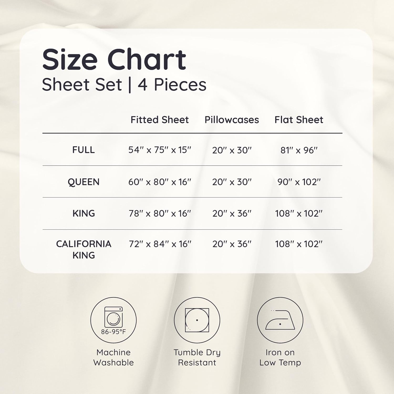 Bambaw 100% Viscose Derived from Bamboo Sheets California King Size – 4pcs Deep Pocket Cooling Sheets, Fits Up to 16'', Buttery Soft & Luxury California King Set (Sea Glass)