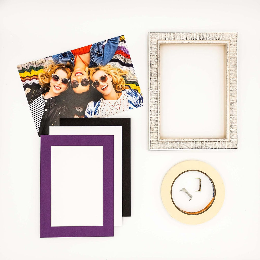11x14 Mat for 12x18 Frame - Precut Mat Board Acid-Free Show Kit with Backing Board, and Clear Bags Dark Purple 11x14 Photo Matte Made to Fit a 12x18 Picture Frame Matboard for Framing, Pack of 10 Mats