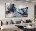 Shoci Large Abstract Wall Art - Black Blue Canvas Pictures Aesthetic Gray Brown Painting Prints Decor Modern Abstract Ink Artwork Wall Art for Living Room Bedroom Home Office Decoration 29' X 58'