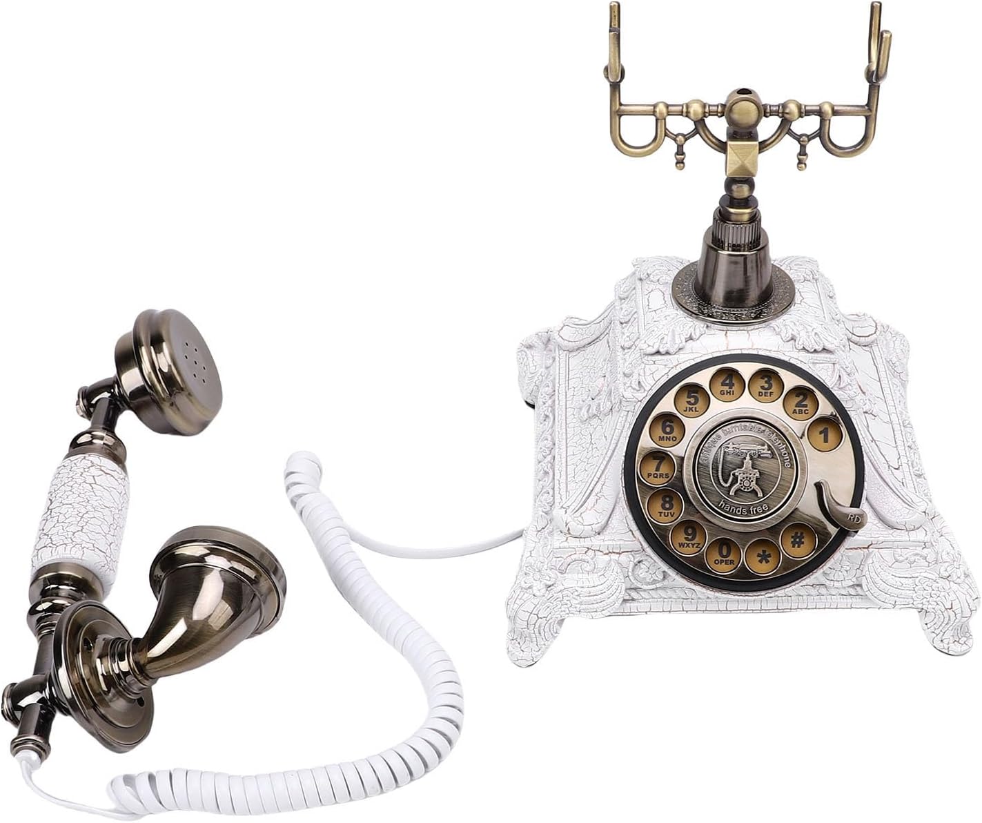 Gugxiom Audio Guest Book Wedding Phone, Retro Record Customized Audio Messages Guestbook Alternatives, 32GB, for Wedding, Bridal Shower, Birthday Party (White)
