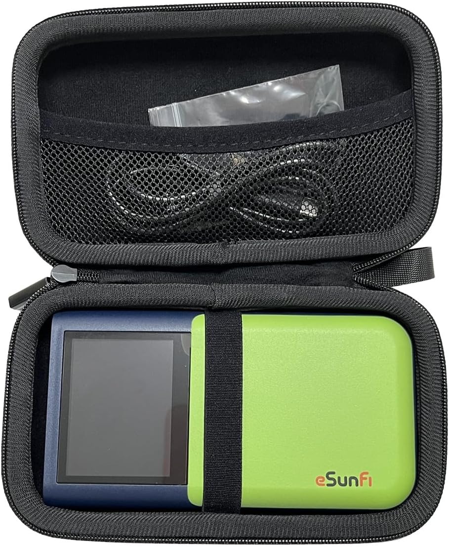 eSunFi SHFiEL62 5G eSim Mobile Hotspot Router Portable WiFi Router, with Sim Card Slot, up to 32 WiFi terminals, 2.4 inch Touch Panel, WiFi6, for Home/Business/Travel (NA Version)