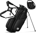 Golf Stand Bag 14 Way, Lightweight Golf Bags for Men Women with Stand, Padded Ergonomic Double Strap, Full Length Dividers, Multiple Pockets, Rain Hood