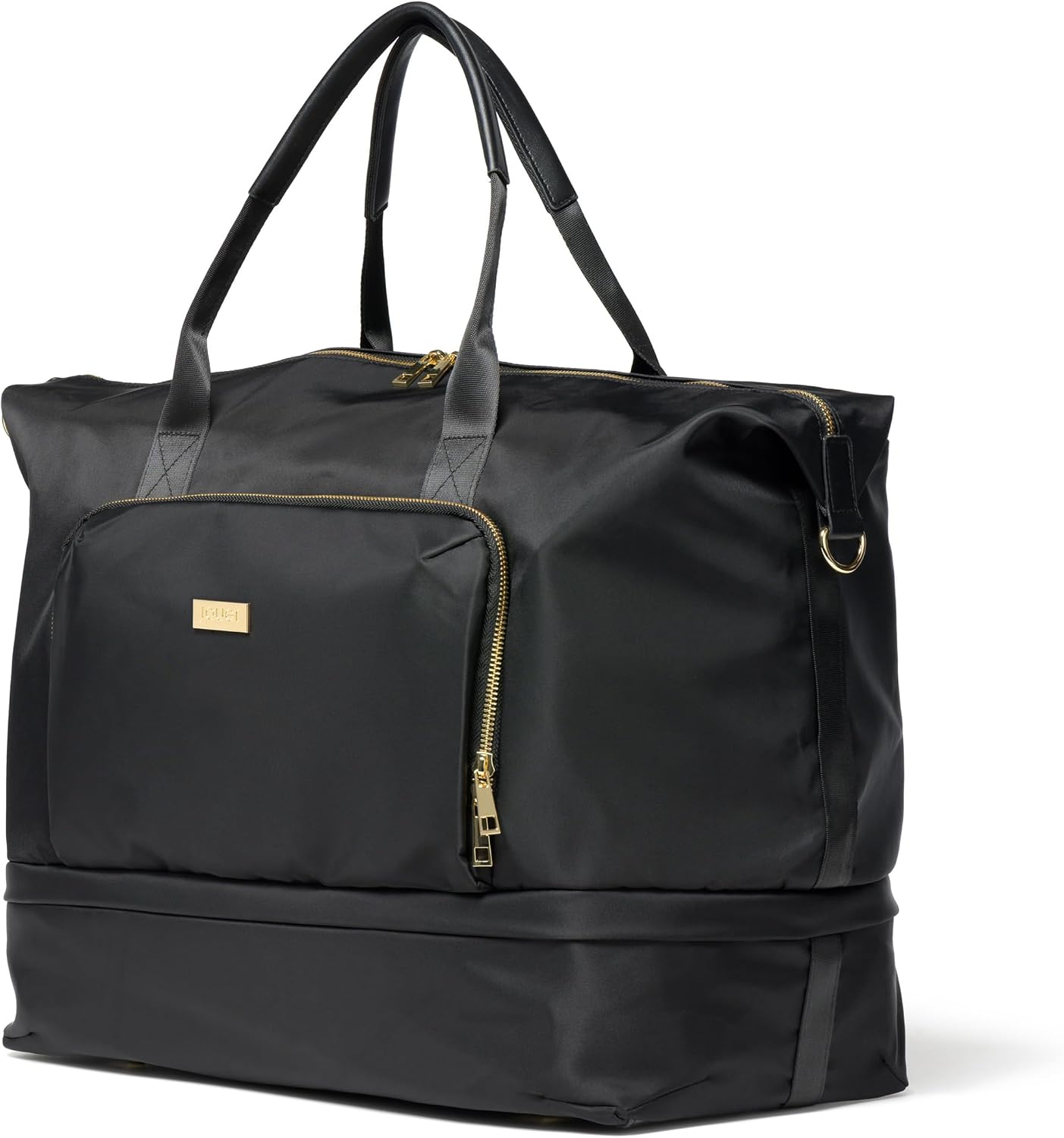 Jouer Le Weekender Travel Bag, Overnight Bag for Women, Large Travel Duffle Bag, Personal Item Carry On Tote Bag, Shoulder Bag Luggage, 9'x26'x16' - Black