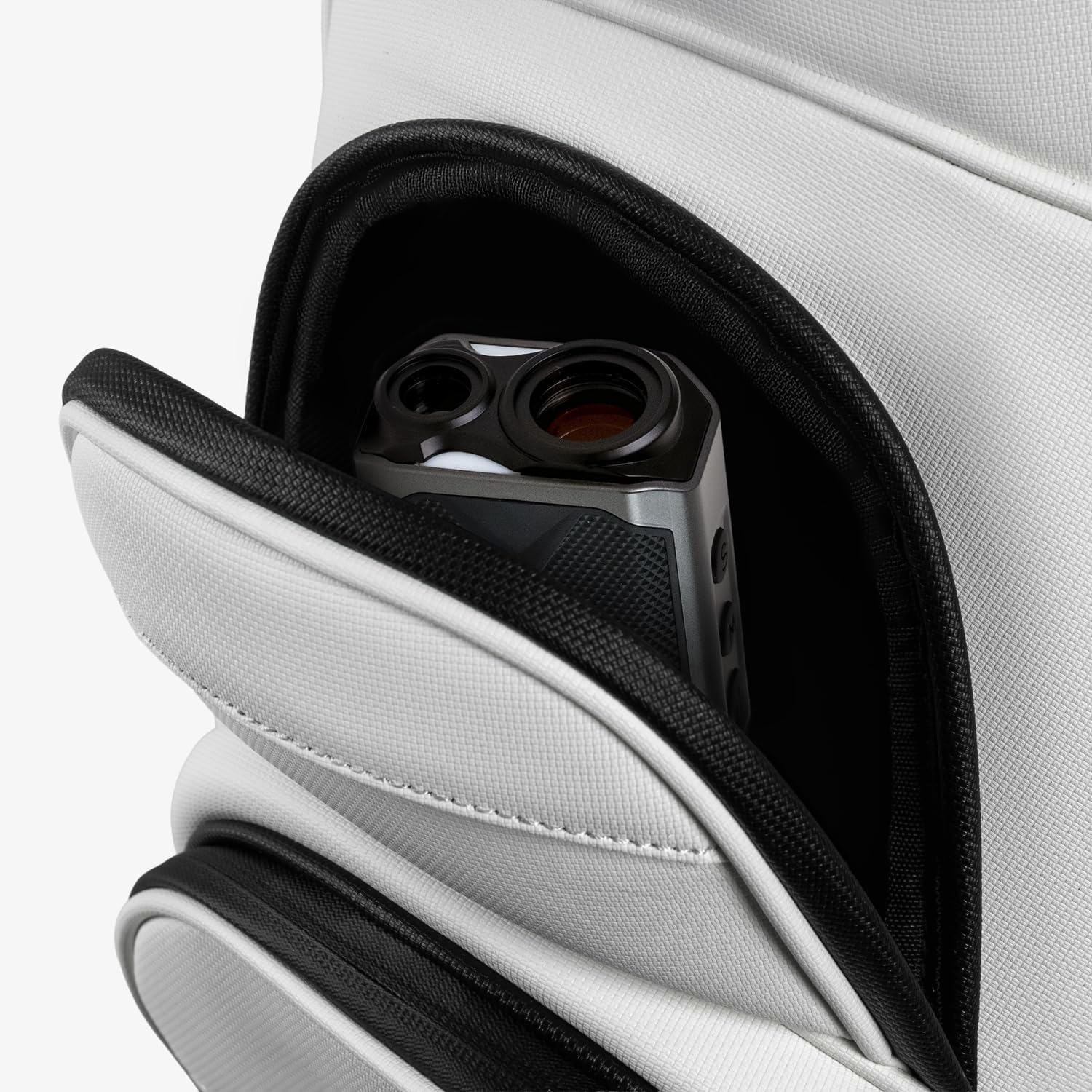 HELIX-Golf Golf Cart Bag, Easy to Carry, Retractable Golf Club Cart Bag with Locking Wheels Chassis and Latest Integrated Handgrip.