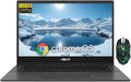 ASUS CM1402 14' FHD Chromebook Laptop, Ultra Light Laptop, 4GB LPDDR4x-3600 MHz RAM, 64GB eMMC, MediaTek Kompanio 520, HD Webcam, WiFi 6, Bluetooth, 180° Lay-Flat, Designed Mouse, Gravity Gray