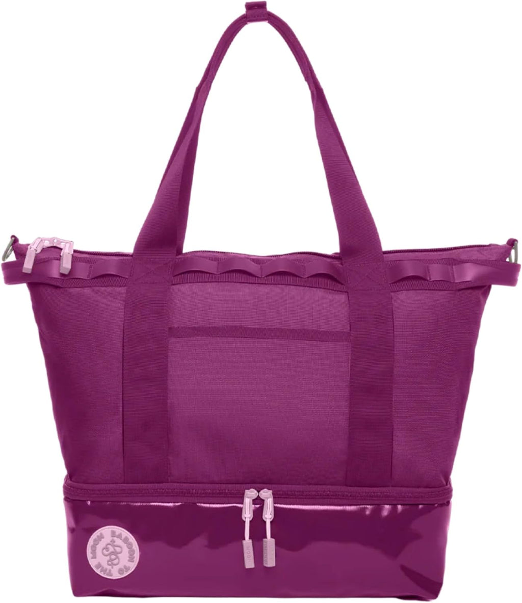 Baboon to the Moon Weekender Bag Duffle Bag with Shoe Compartment Carry On Overnight Travel Bags Lightweight Expandable Travel Duffel for Women (Wildberry)