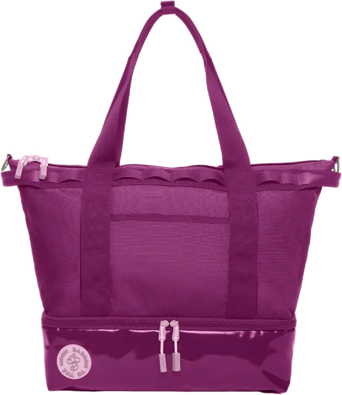 Baboon to the Moon Weekender Bag Duffle Bag with Shoe Compartment Carry On Overnight Travel Bags Lightweight Expandable Travel Duffel for Women (Wildberry)