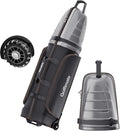 Golf Travel Bags for Airlines with Carbon Fiber Hard Top, Protective Club Traveling Cover with Wheel, Golf Club Carrier Case for Airplanes, Thick Padding, Durable Zippers and 2 Sided Spacious Pockets