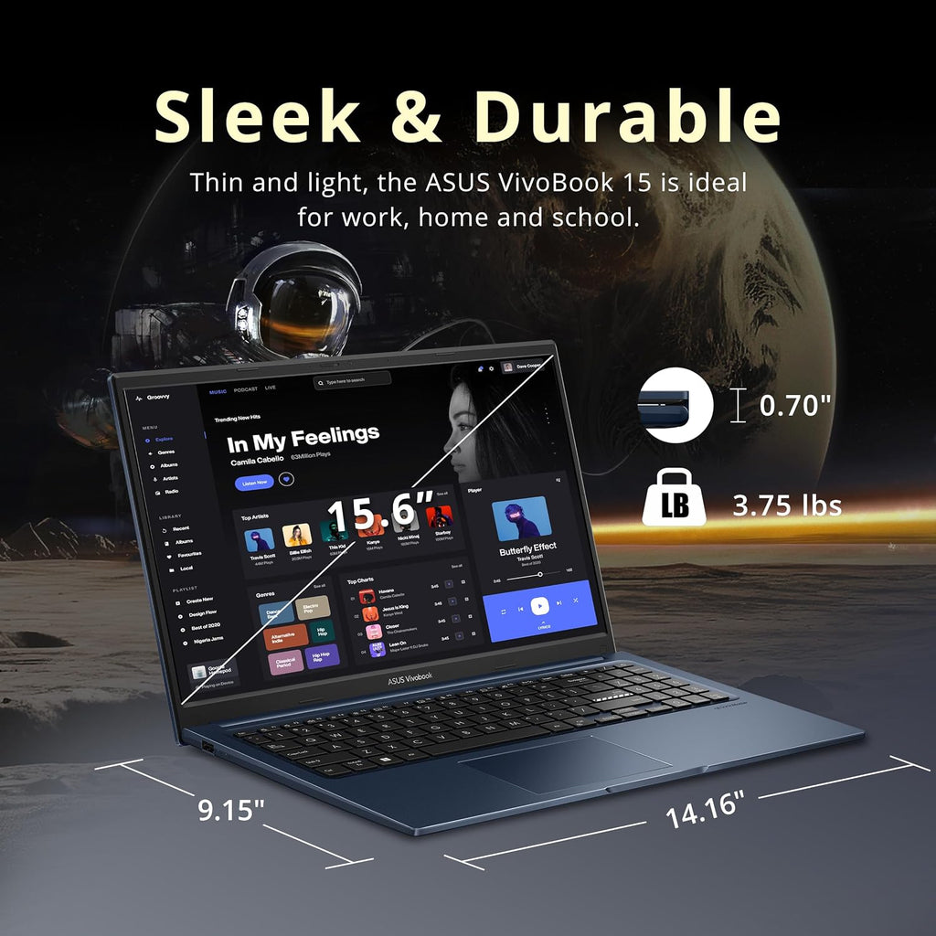 ASUS Vivobook 15 Business Laptop, 15.6' FHD Display, Intel i5-1235U, 40GB RAM, 1.16TB Storage(1TB SSD+160GB Docking Station Set), Intel Iris Xe Graphics, Webcam, Numeric Keypad, Win 11, Blue