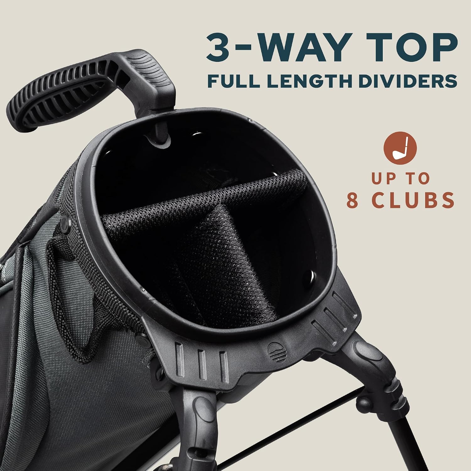 The Original Sunday Golf Loma XL Bag – Lightweight Golf Bag with Strap & Stand, Easy to Carry Pitch n Putt Stand Bag for Driving Range, Par 3 & Executive Courses, 3.4 lbs
