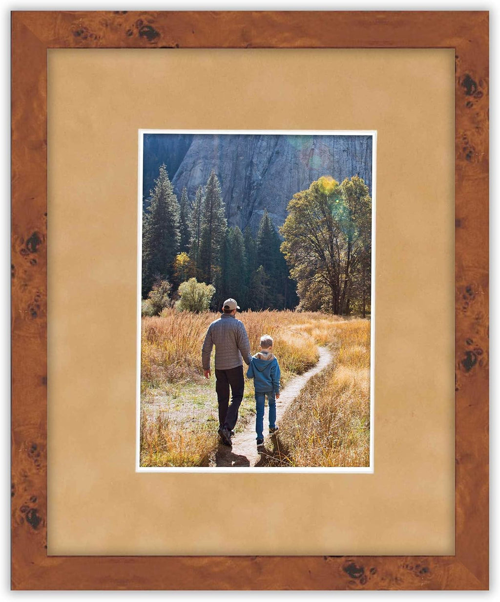 Poster Palooza Pack of 25 Acid Free 11x14 Mats Bevel Cut for 8.5x11 Photos - Beige Suede Precut Matboards For Pictures, Photos, Framing - 4-ply Thickness