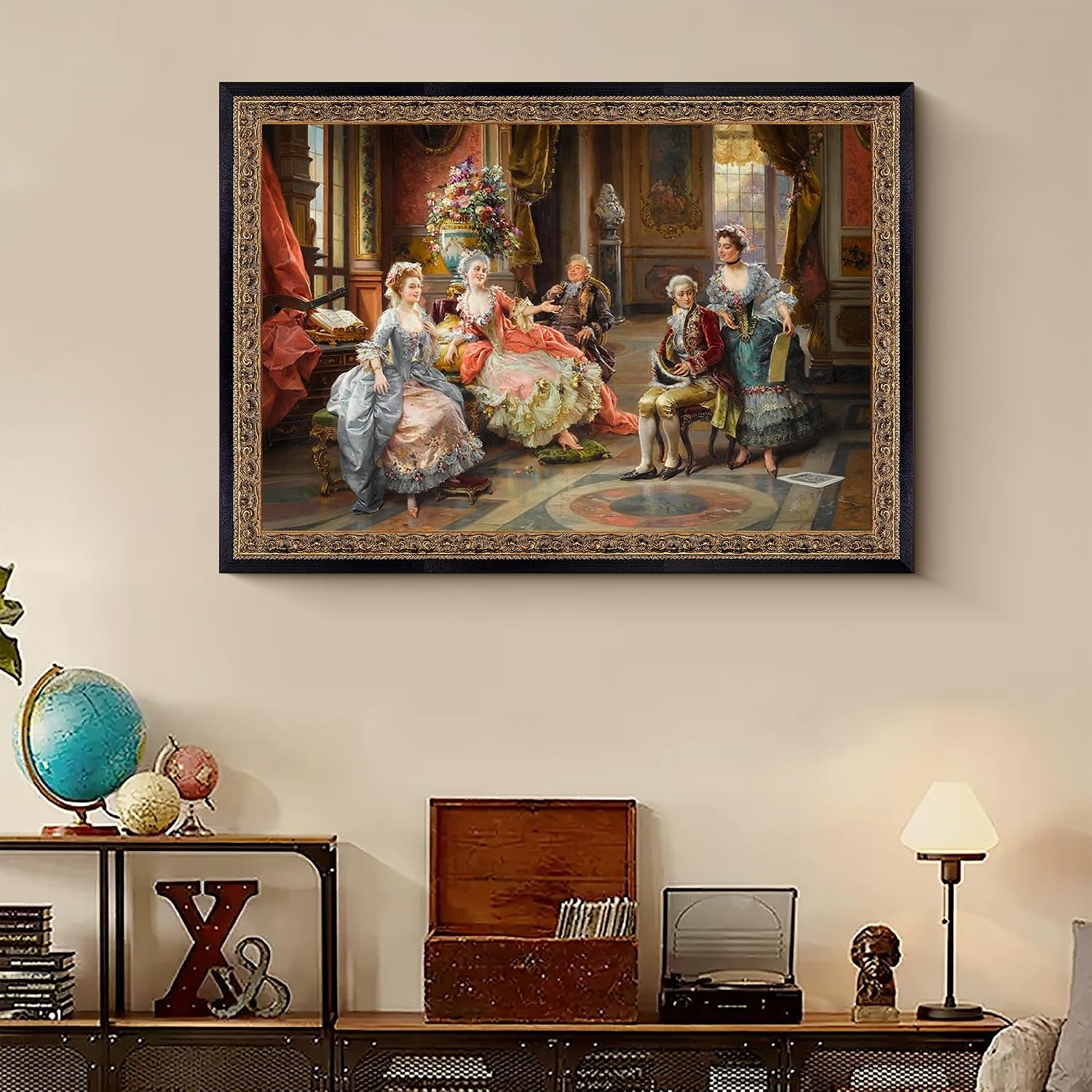 Black and Gold 24'x36' Picture Frame: Wooden Frames for 2ft by 3ft Pictures Artwork Vertical/Horizontal Display, Wall Hanging 36x24 Frame with Glass and Back