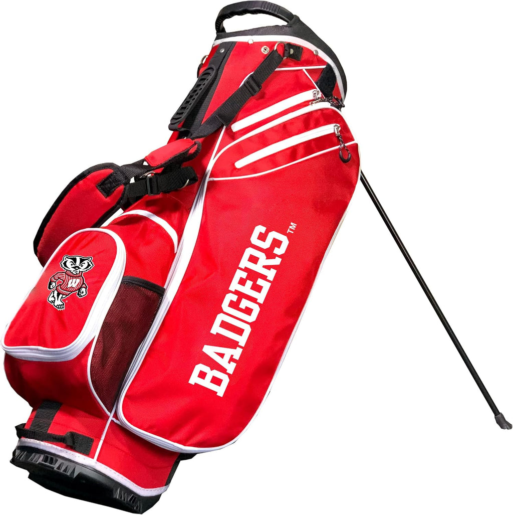Team Golf NCAA Birdie Stand Golf Bag, Lightweight, 14-Way Club Divider, Spring Action Stand, Insulated Cooler Pocket, Velcro Glove and Umbrella Holder & Padded Handles