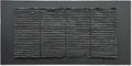 NANKAI Art Hand-Painted 30x60 inch Black Texture Abstract Art, Contemporary Minimalist Canvas Oil Painting, Large-Scale Home Wall Decoration Art