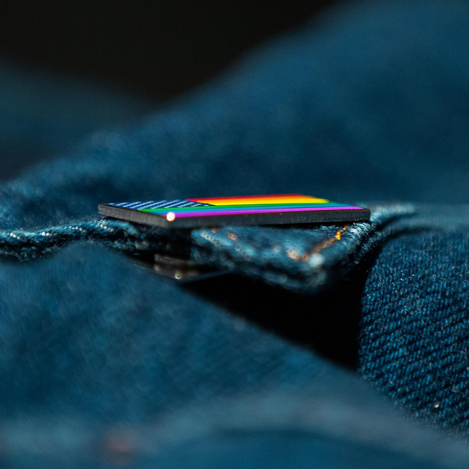 American USA Rainbow Gay Pride Flag Enamel Lapel Pin with Magnetic Backing for jacket, backpack, memorial, clothes, bag, shirt