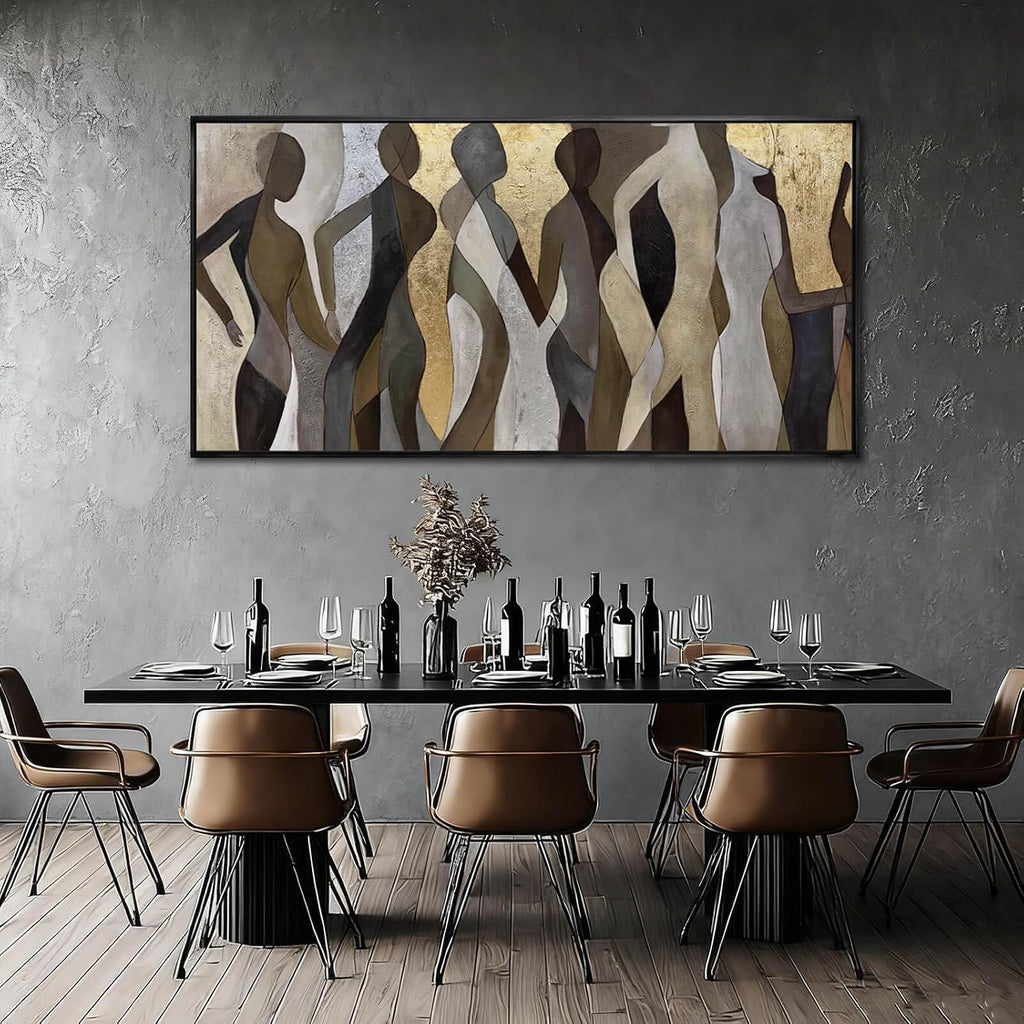 Abstract Canvas Wall Art Textured Print Pictures Contemporary Wall Decor 29'x58' Large Artwork for Living Room Kitchen Art