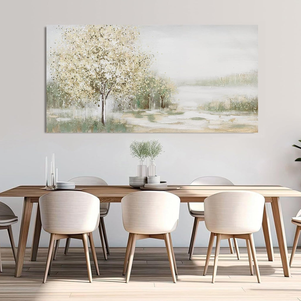Canvas Wall Art Decor Oversized Green Wall Art for Living Room Natural Landscape Wall Art Decor Canvas Art Wall Decorations Large Wall Art Prints For Walls Home Office Wall Decor 35'X70'