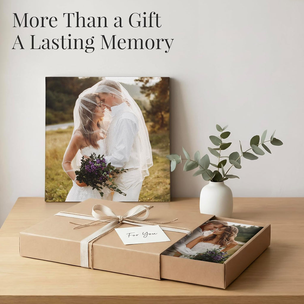 Smile Art Design Custom Canvas Print – Personalized Photo Wall Art, Made to Order in USA, Premium Canvas, Gallery Wrapped