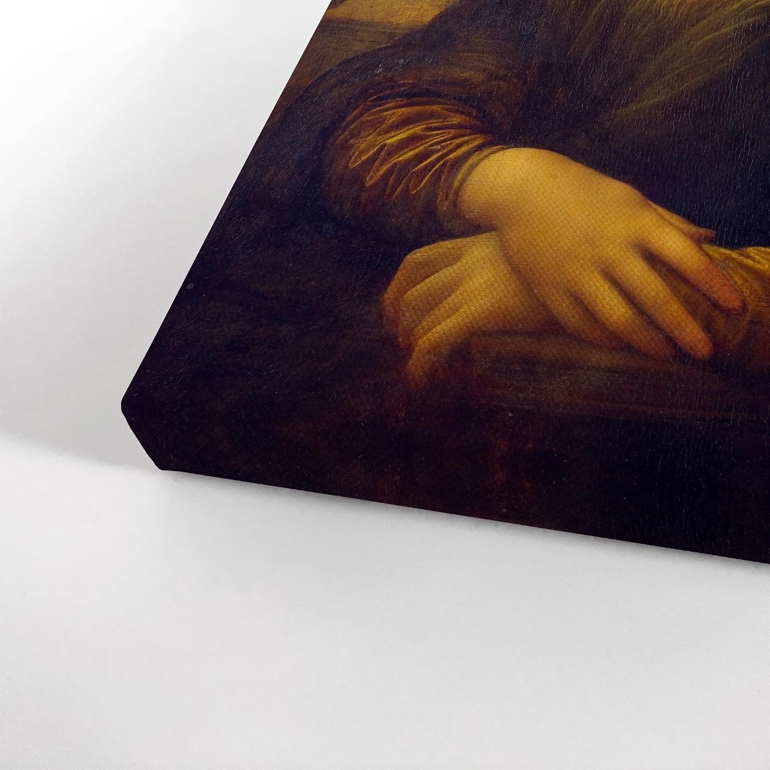 Smile Art Design Leonardo Da Vinci's Masterpiece Mona Lisa Pink Bubble Gum Art CANVAS PRINT Famous Paintings Wall Art Classic Art Home Decor Stretched Ready to Hang Made in USA 40x30