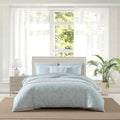 Tommy Bahama - Queen Comforter Set, Breathable Bedding with Matching Shams, Luxuriously Soft Bedding Set, Oeko-Tex Certified (Art of Palms Blue, Queen)