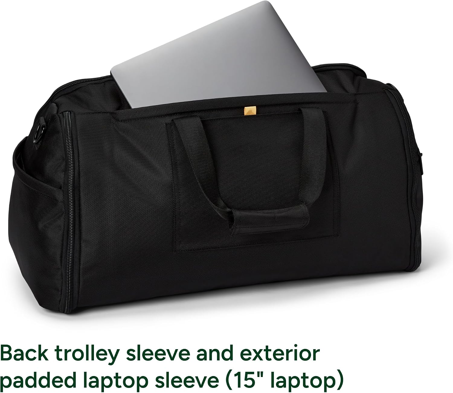 Halfday Convertible 2-in-1 Premium Garment Duffel Weekender Bag 45L: Wrinkle-Free Travel (Hanging Suit Compartment, Shoe Pockets, Trolley Sleeve), Balistic Nylon Carry-on, Palm