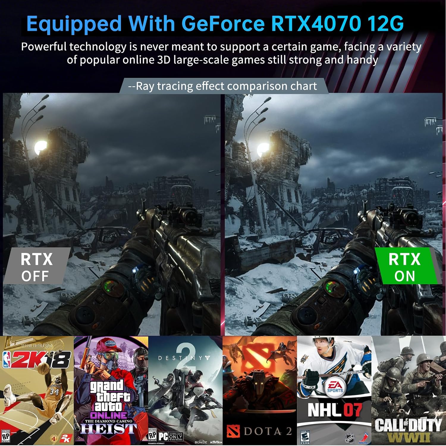 Mini PC Gaming, Desktop Computer i7-14700F 20 Cores Upto 5.4GHz, 64G DDR5, 1T M.2 PCIE4.0 SSD, Windows 11 Pro, GeForce RTX4070 12G, Four Display, 8K@60Hz Outputs, Dual LAN, WiFi6E/BT5.3