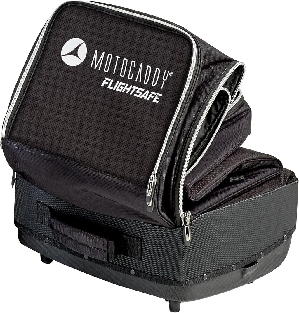 Motocaddy FlightSafe Golf Bag Travel Cover, Durable Padded Golf Club Travel Bag with Wheels, Reinforced Base, Airline-Ready Travel Case for Golf Bags and Clubs