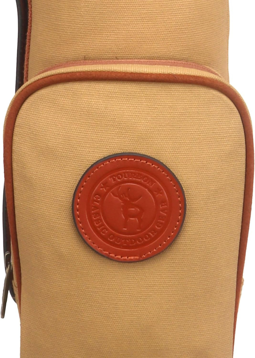 Tourbon Vintage Golf Club Carry Bags Travel Case - Canvas and Leather