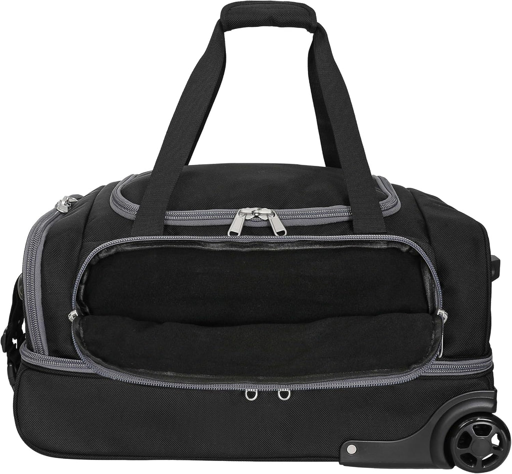 CaddyDaddy First Class Military Grade Ballistic Nylon Travel Cover with EVA Dense Foam Top Padding 2 Year Full Replacement Coverage Self Standing Base XL Wheels Case for Transporting Clubs on Airlines
