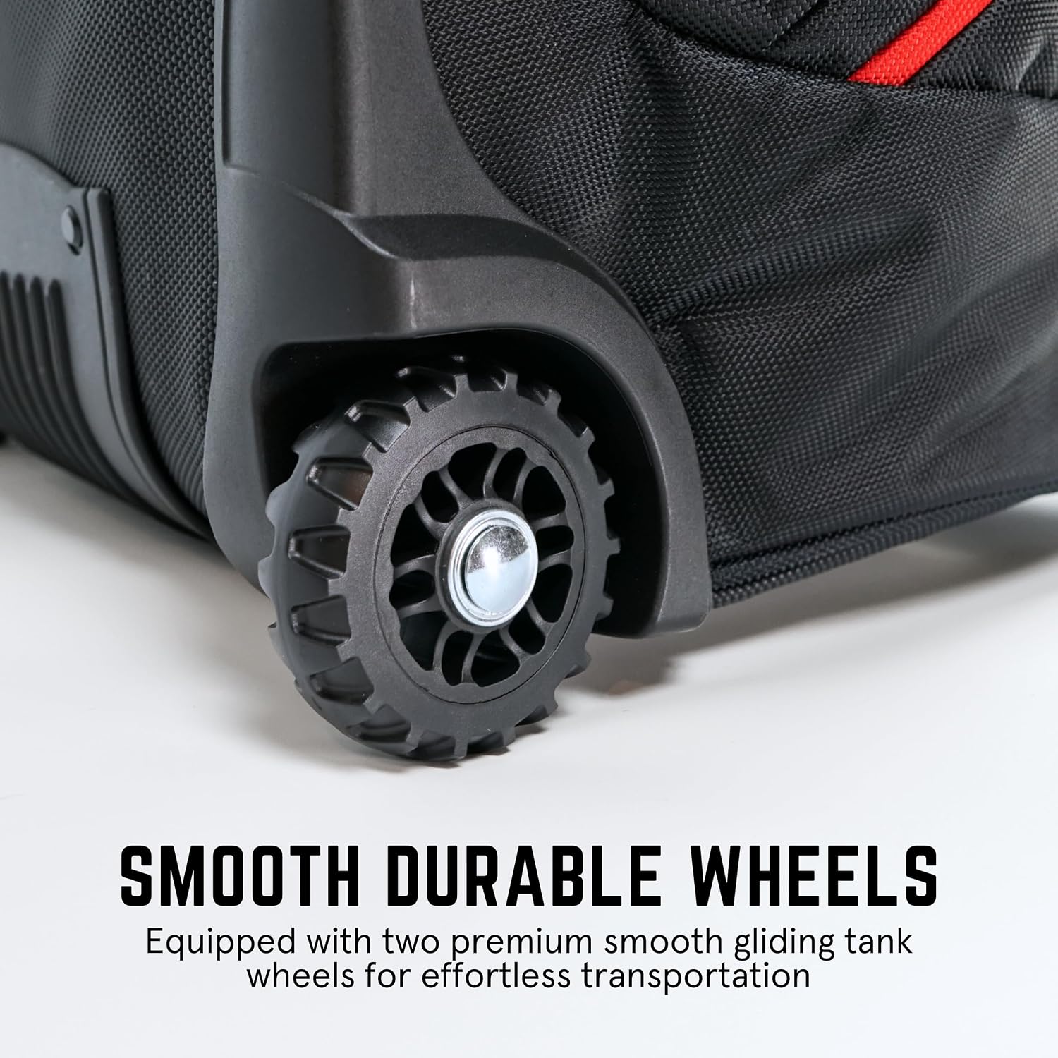 Golf Travel Bags for Airlines with Wheels, Hard Case Top, 1680D Ballistic Nylon, and Tank Wheels - Dust Bag Included - Light & Easy to Maneuver Waterproof Golf Club Protection