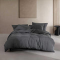 Calvin Klein - Twin XL Comforter Set, Naturally Soft Cotton Cotton Melange Jersey Bedding with Matching Pillowcase, 2 Piece Bed Set (Modern Cotton Melange Gunmetal Grey)