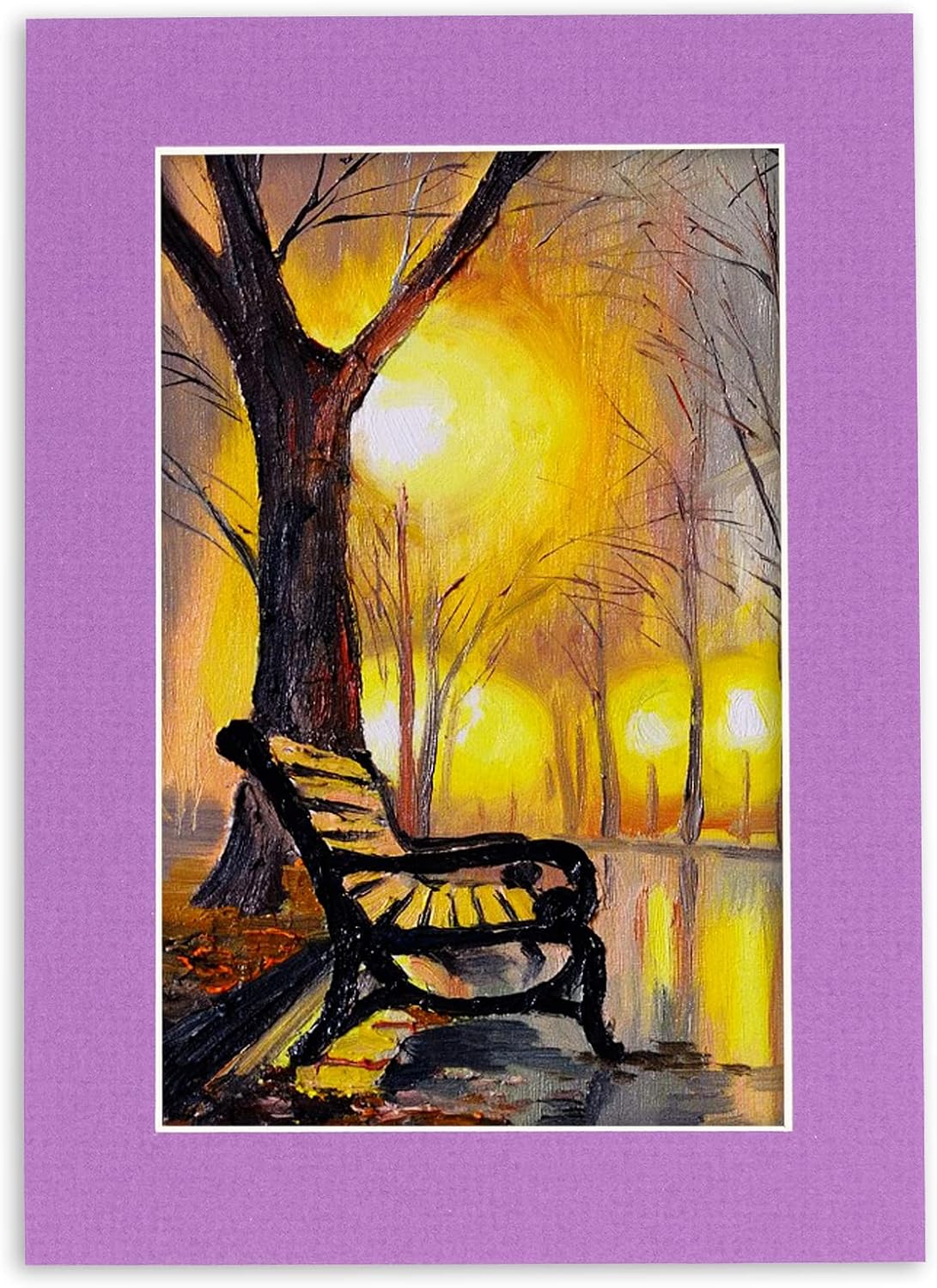 11x14 Mat for 12x18 Frame - Precut Mat Board Acid-Free Show Kit with Backing Board, and Clear Bags Dark Purple 11x14 Photo Matte Made to Fit a 12x18 Picture Frame Matboard for Framing, Pack of 10 Mats