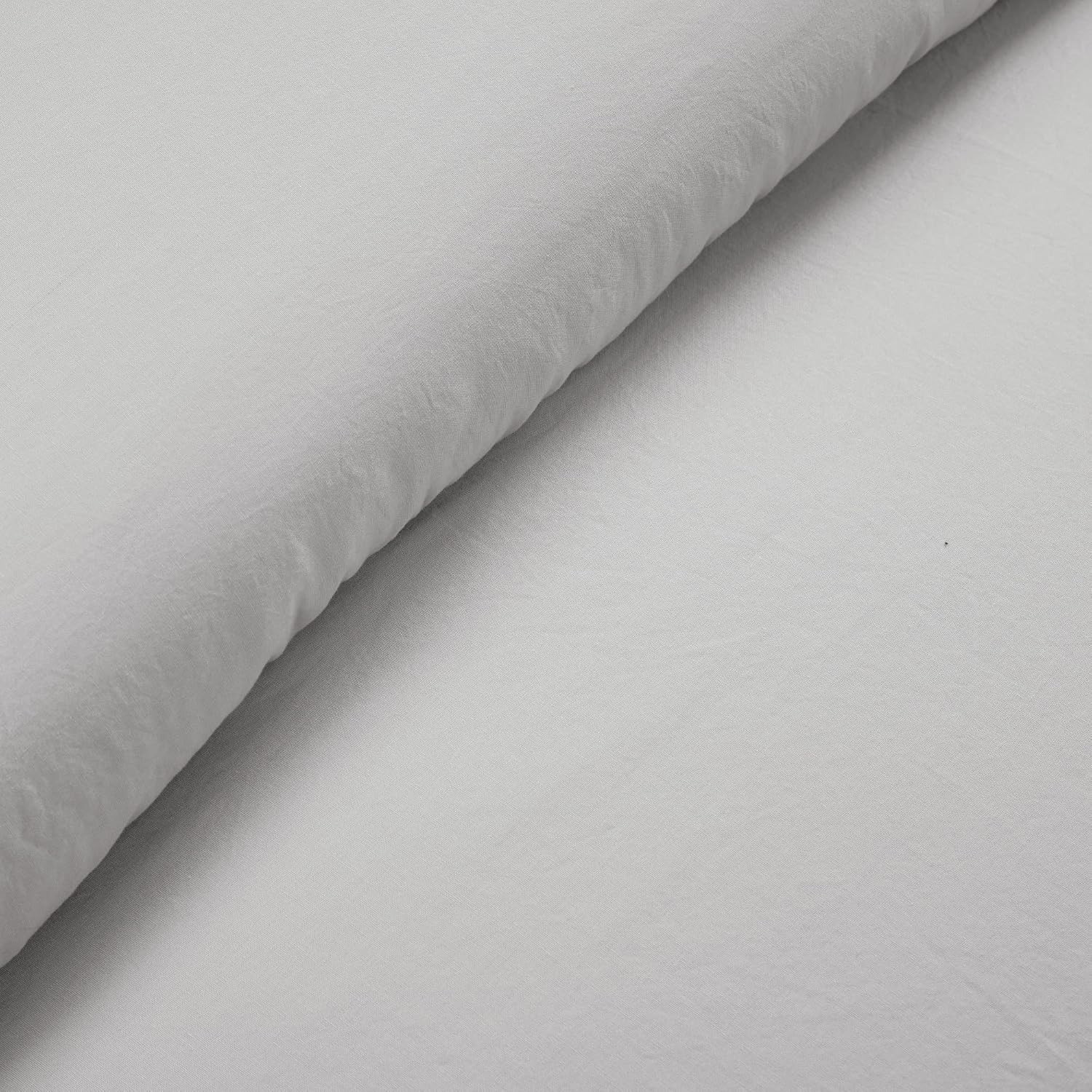 Lush Decor Reyna Ruffle Cotton Duvet Cover Set 3 Piece Set Full/ Queen, Light Gray - Queen Size Bedding Set - Gray Duvet Queen- Ruffled Bedding - Coquette Decor