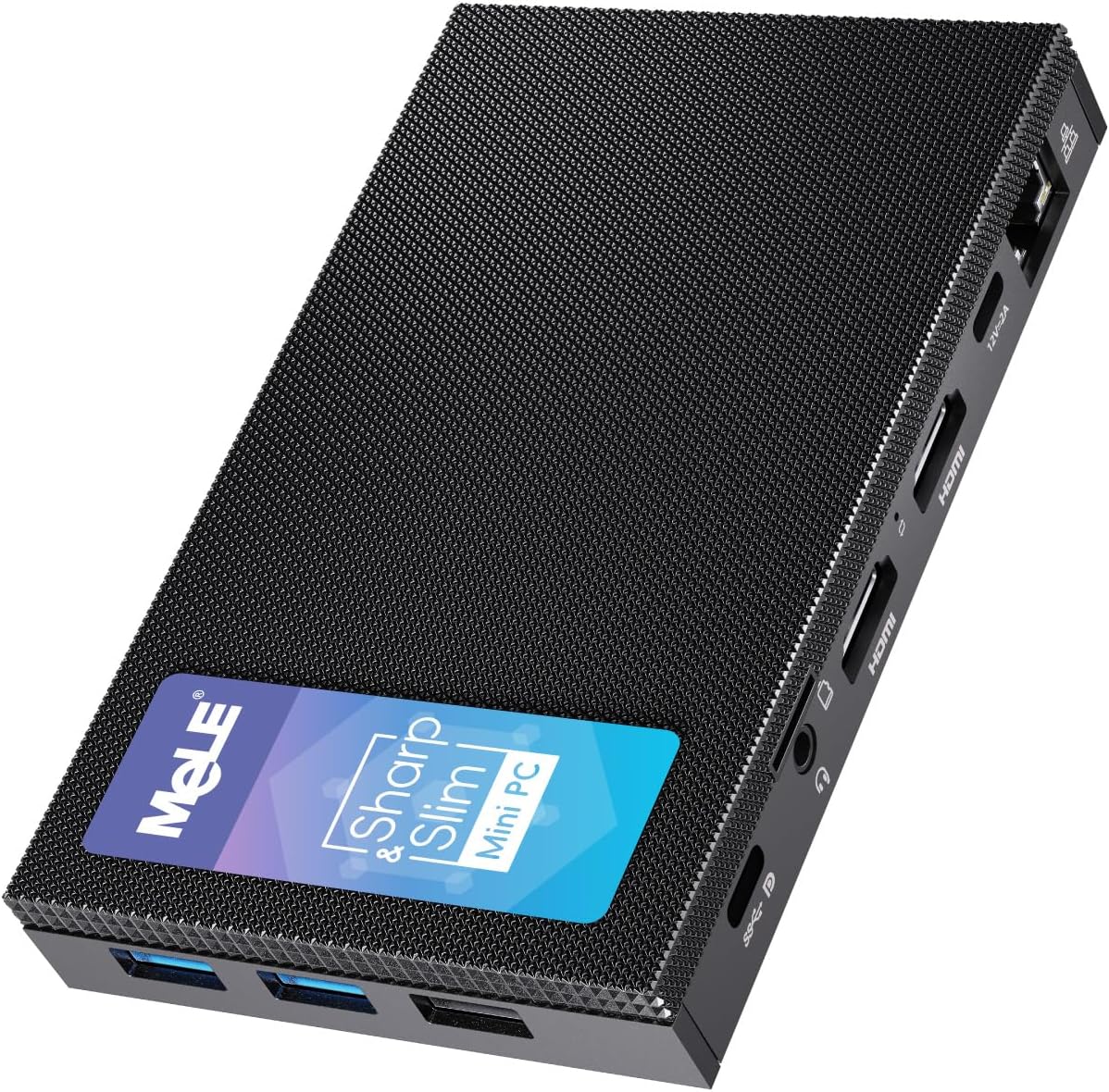 MeLE Mini PC Quieter 4C, N100 Fanless Mini Computers, 32GB LPDDR5 RAM(4800MHz), 512GB SSD, 2.4/5G Wi-Fi, Full-Functional USB-C, 4K Triple Display Desktop on Office, Education, Astrophotography