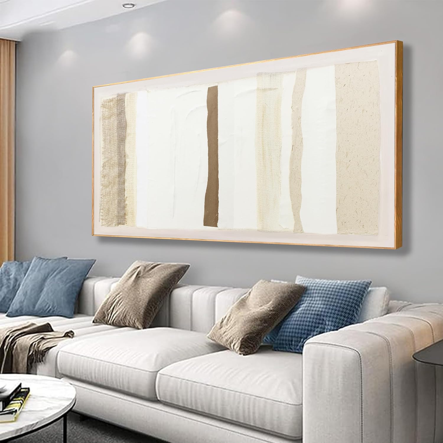 Abstract Canvas Wall Art Decor Wall Art Pictures for Living Room Large Framed Wall Art Prints Modern Boho Wall Art Decorations Canvas Art Wall Decor 29' X 58' Artwork for Walls Bedroom Office Decor