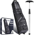 CHAMPKEY Premium Soft-Padded Golf Travel Bags for Airlines - Travel Golf Gags for Airlines with Premium Oxford Fabric and Oversized Wheels